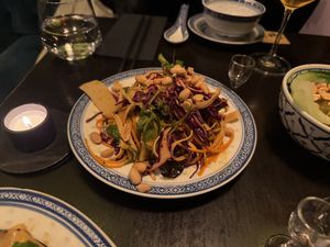 Manchurian noodles salad (169kr)  at Surfers in Stockholm