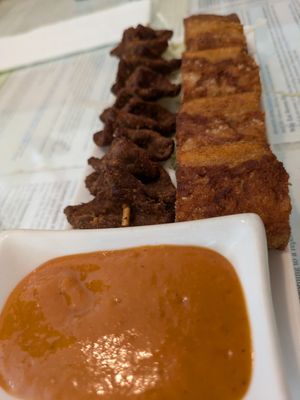 BBQ skewer at Loving Hut in Seattle