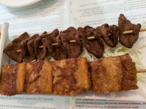 BBQ skewer at Loving Hut in Seattle