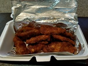 WingIt Green vegan wings with Dr. Pepper BBQ sauce  at WingIT in San Antonio