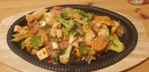 Main dish with rice noodles, slightly spicy. at Tajska Restavracija Chada in Koper