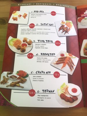 starters - number 2 and 3 are vegan at Tajska Restavracija Chada in Koper