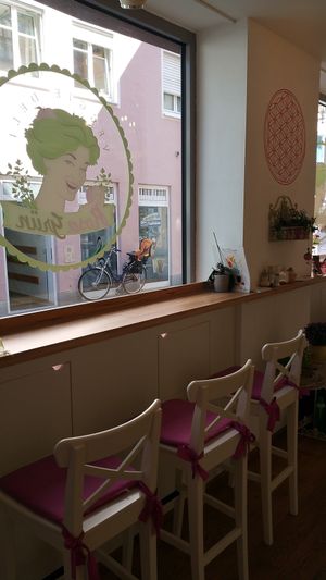 window seats at RosaGrün in Memmingen