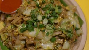 kuay tiew kua gai - soooo goood omg at Kati Vegan Thai in Seattle
