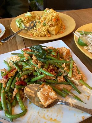 Pad Prik Jack Fruit at Kati Vegan Thai in Seattle