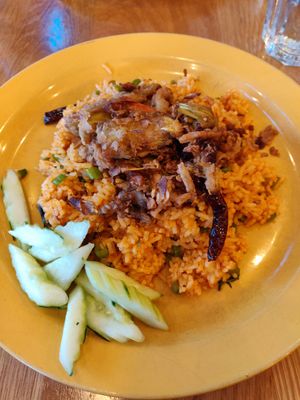 Pad prik fried rice at Kati Vegan Thai in Seattle