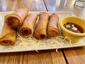 Deep fried spring rolls  at Kati Vegan Thai in Seattle