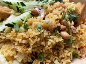 Pineapple fried rice  at Kati Vegan Thai in Seattle