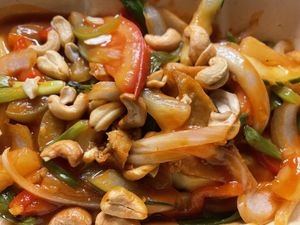 Sweet and sour cashew  at Kati Vegan Thai in Seattle