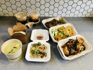Spread  at Kati Vegan Thai in Seattle