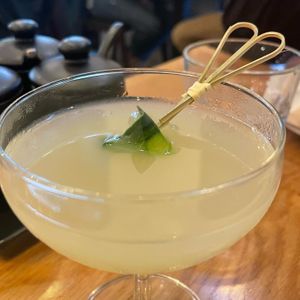 Cucumber gimlet  at Kati Vegan Thai in Seattle