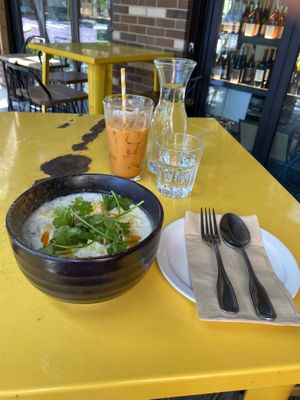 Tom Kha soup   at Kati Vegan Thai in Seattle