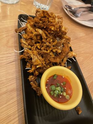 Devil wings (spicy oyster mushrooms) 🍄  at Kati Vegan Thai in Seattle