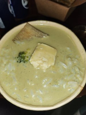 Green curry with tofu at Kati Vegan Thai in Seattle