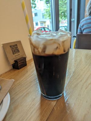 Thai Iced Coffee at Kati Vegan Thai in Seattle