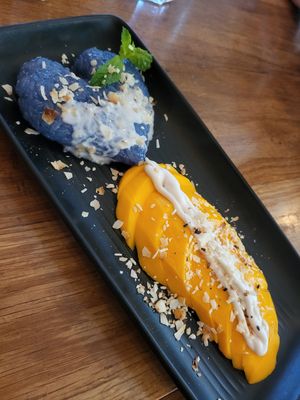 mango sticky rice at Kati Vegan Thai in Seattle