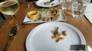 crispy ";wings"; mushrooms at Kati Vegan Thai in Seattle