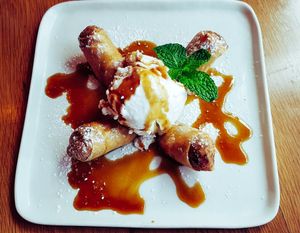 Coconut dessert at Kati Vegan Thai in Seattle