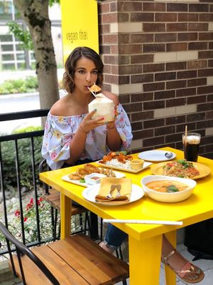 Patio vibe... at Kati Vegan Thai in Seattle