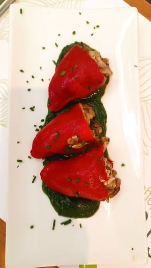 Poivrons et champignons at Pistatxo in Murcia