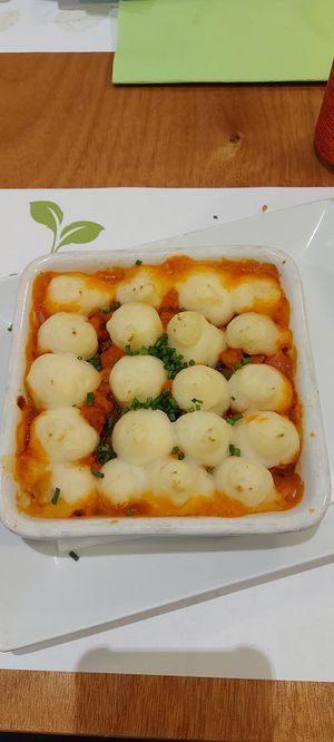 Shepards Pie vegan at Pistatxo in Murcia