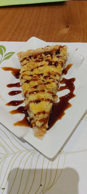 Apple crumble vegan at Pistatxo in Murcia