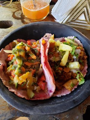 Tacos Lulu & Cauliflower Pastor at Con.Siente de LULU La Bruja in Bacalar