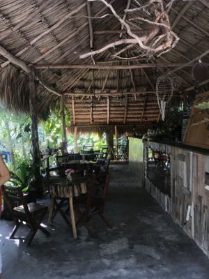 The cafe  at Con.Siente de LULU La Bruja in Bacalar