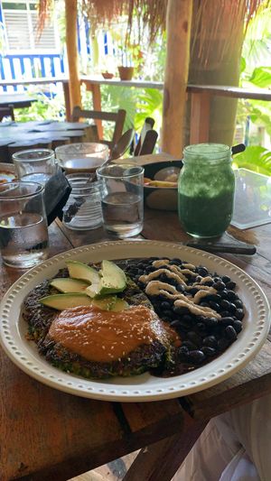 Eggless omelette  at Con.Siente de LULU La Bruja in Bacalar