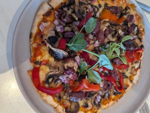 Pizza at Breeze Cafe & Bar in Aldinga Beach