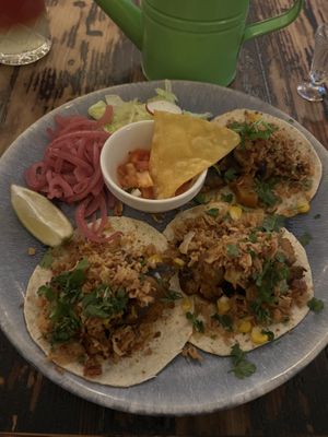 Vegan tacos  at Guaka in Faro