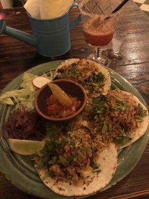 Vegan tacos  at Guaka in Faro