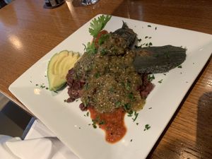 Jackfruit Tamales & beans at Beer Kitchen in Kansas City