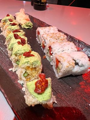 Eden Roll and Veggie Roll  at Blue Sushi Sake Grill in Westwood