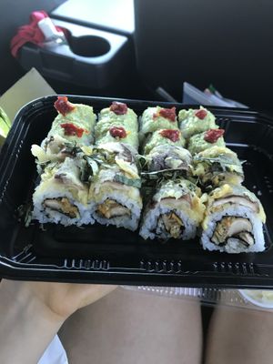 Eden and shiitake roll at Blue Sushi Sake Grill in Westwood