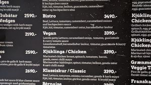 Vegan burger at Akureyri Backpackers in Akureyri