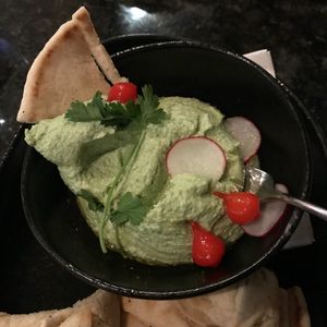 Edamame hummus at Lighthouse Grill in Edgartown