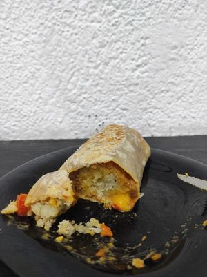 Burrito at Papa Tots in Puerto Escondido