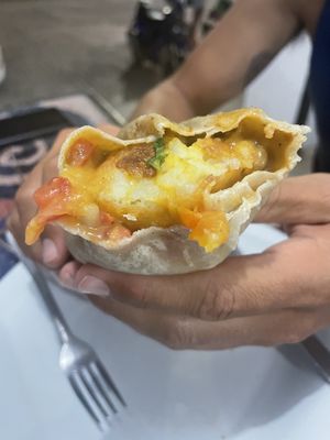 Inside vegano  at Papa Tots in Puerto Escondido