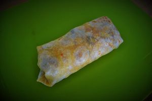 Our burritoes are made with locally made flour tortillas. at Papa Tots in Puerto Escondido
