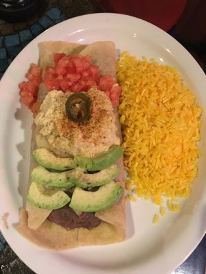 VeganBurrito at Cafe Mosaico in Quito