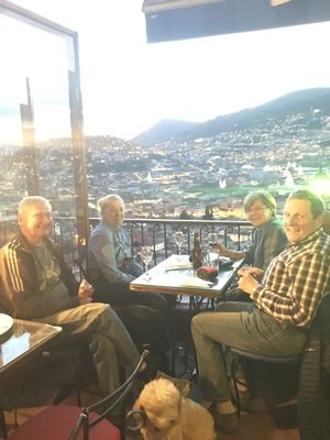 Enjoy the most spectacular sunset at Cafe Mosaico in Quito