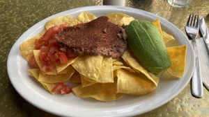 Nachos-surprisingly simple and deliciouss  at Cafe Mosaico in Quito