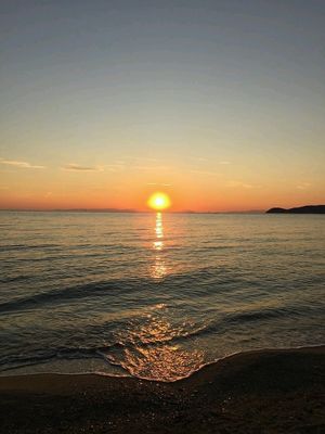 Seaview from Restaurant at San Antonio Beach Restaurant in Thasos
