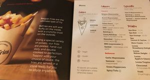 Menu  at BeFries in Brighton