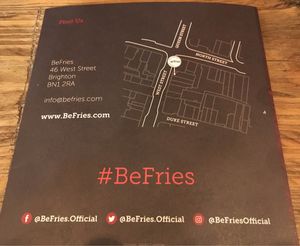 Map at BeFries in Brighton