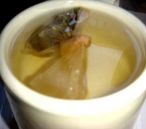 coconut green tea by kris from veganscraps at JivamukTea Cafe in New York City