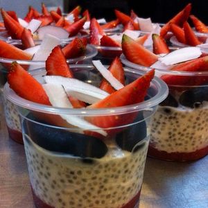 Chia pudding (sugar free) at Bigode Verde in Recife