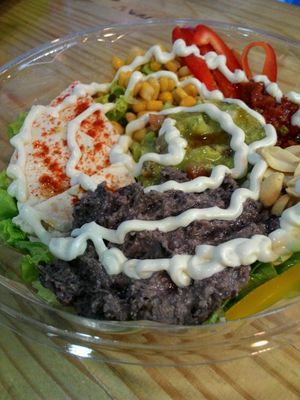 Chilli bean salad at Bigode Verde in Recife