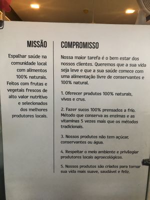 Missão e compromisso at Bigode Verde in Recife